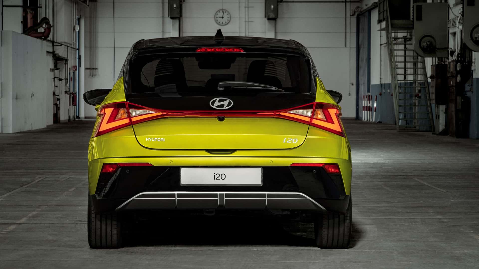 Hyundai i20 facelift rear. 